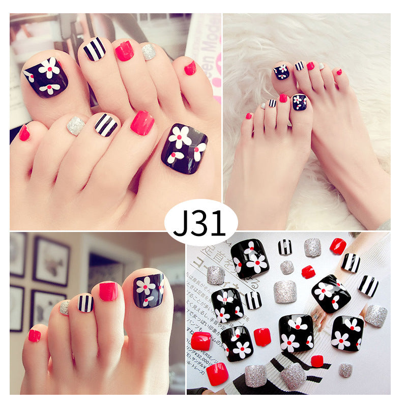 Toenail Piece Wearable Fake Piece Nail Net Celebrity Girl