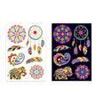 New Creative Fluorescent Bronzing Flower Arm Tattoo Stickers