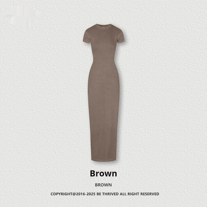 Series Slim-fit Hip Skirt Slimming Slit Dress Women