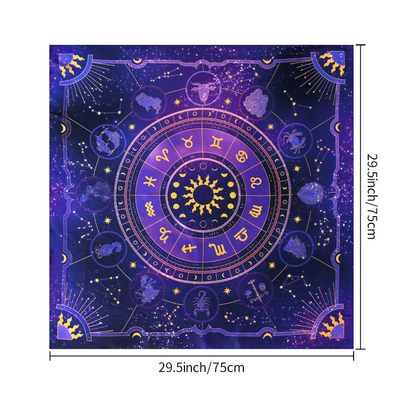 Tarot Board Game Flower Butterfly Decorative Cloth