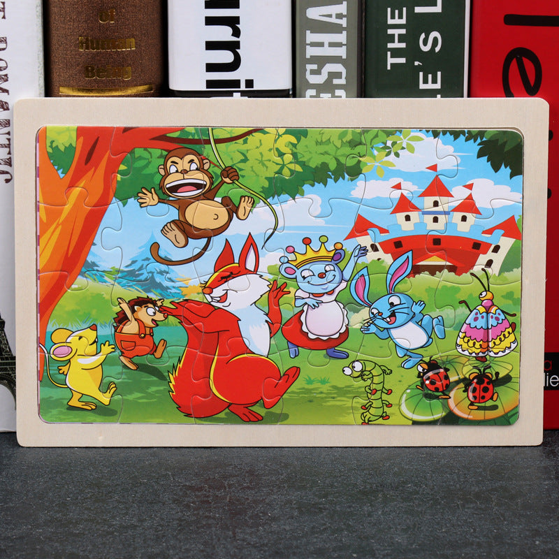 80PCS wooden educational toys educational development baby kids training