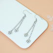 Diamond  High-grade Earrings Niche Personality Long Fringe