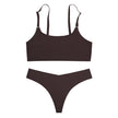Women Seamless Bra Set Sexy Thong Low Waist Panties Wire Free Bra Bralette Lingerie Brassiere Ice Silk Female Underwear Set