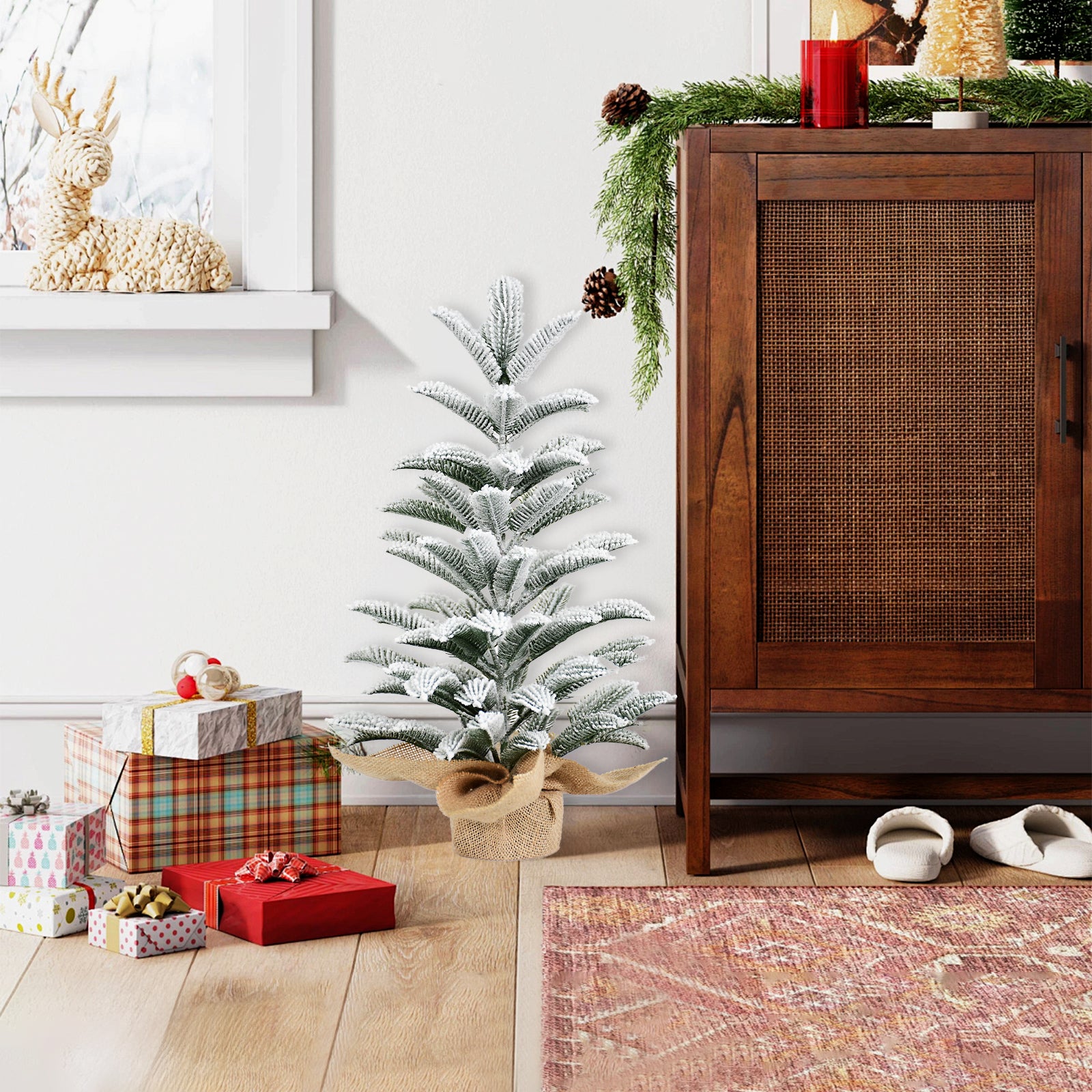 50cm All-PE Cut Wwine Tree Artificial Christmas Tree