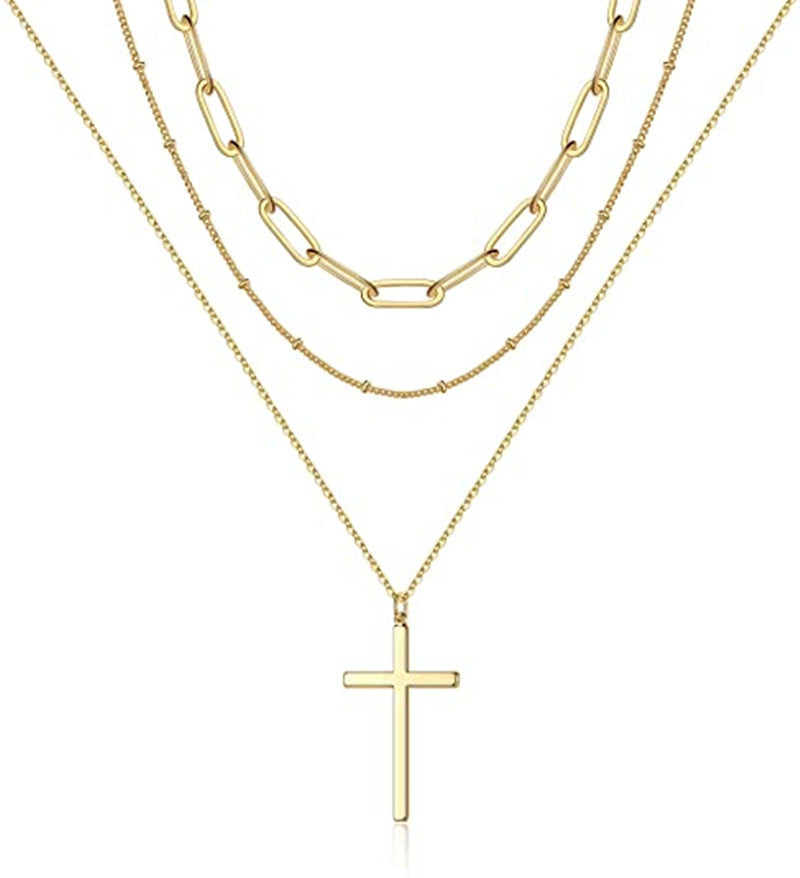 Men's Retro Fashion Stacked Necklace