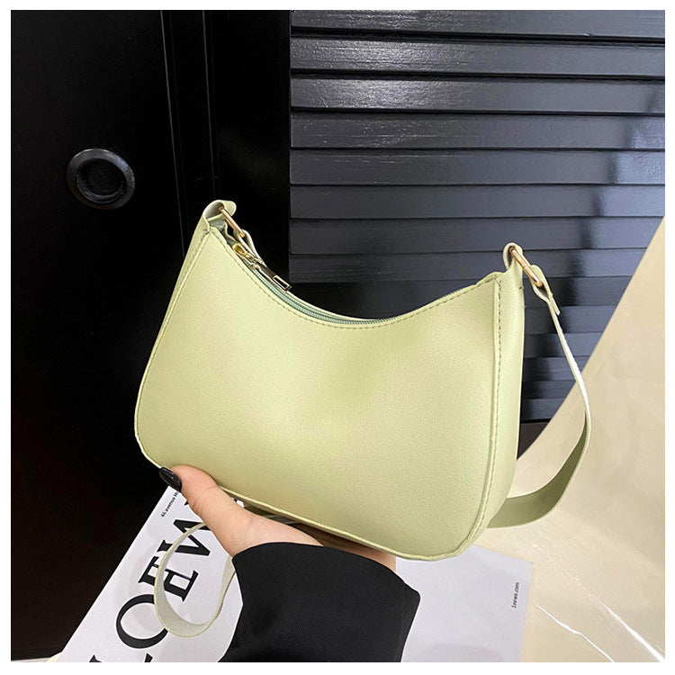Women's Underarm Bag Solid Color Small Square Handbag