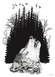 Original Personality Wolf Tattoo Sticker Animal