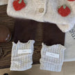 Baby Strawberry Knitted Coat Cardigan Two-piece Set