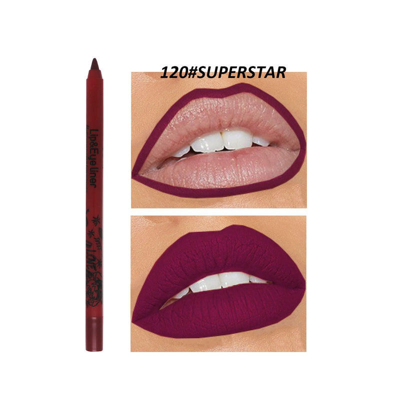 Discoloration Resistant Outline Lip Shape New Product 20 Colors Matte Lip Liner