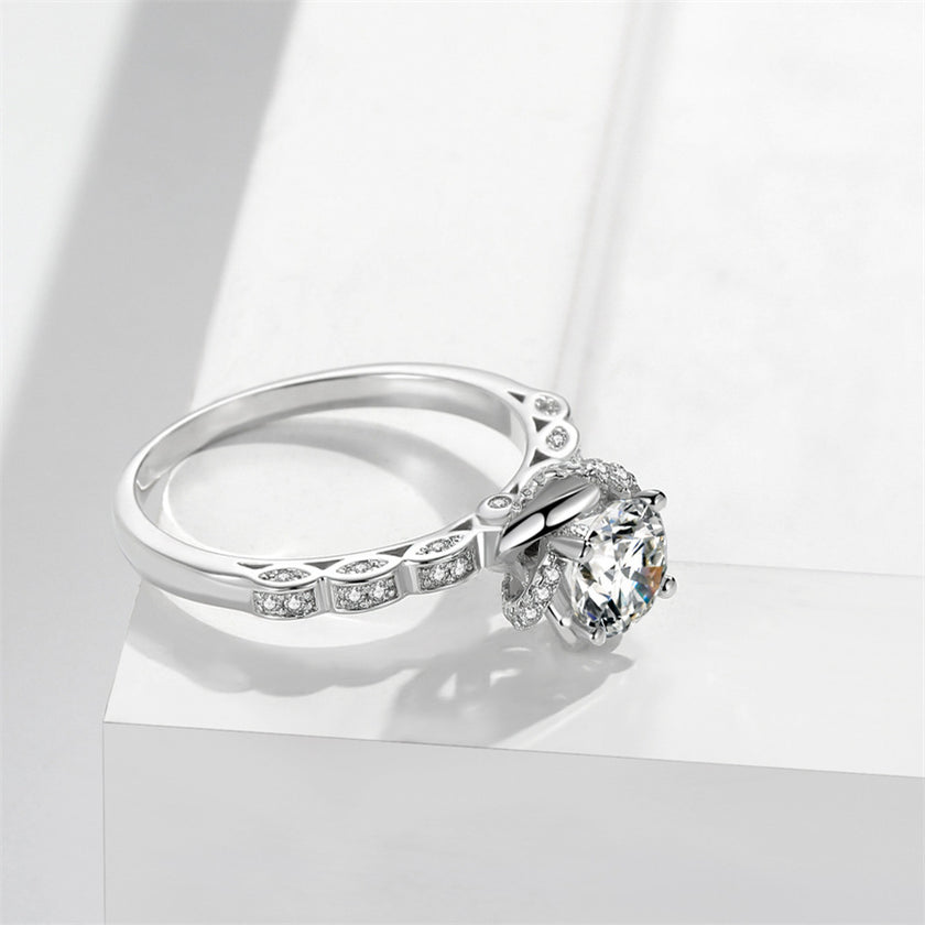 Bud 1 Karat Rhinestone Ring Women