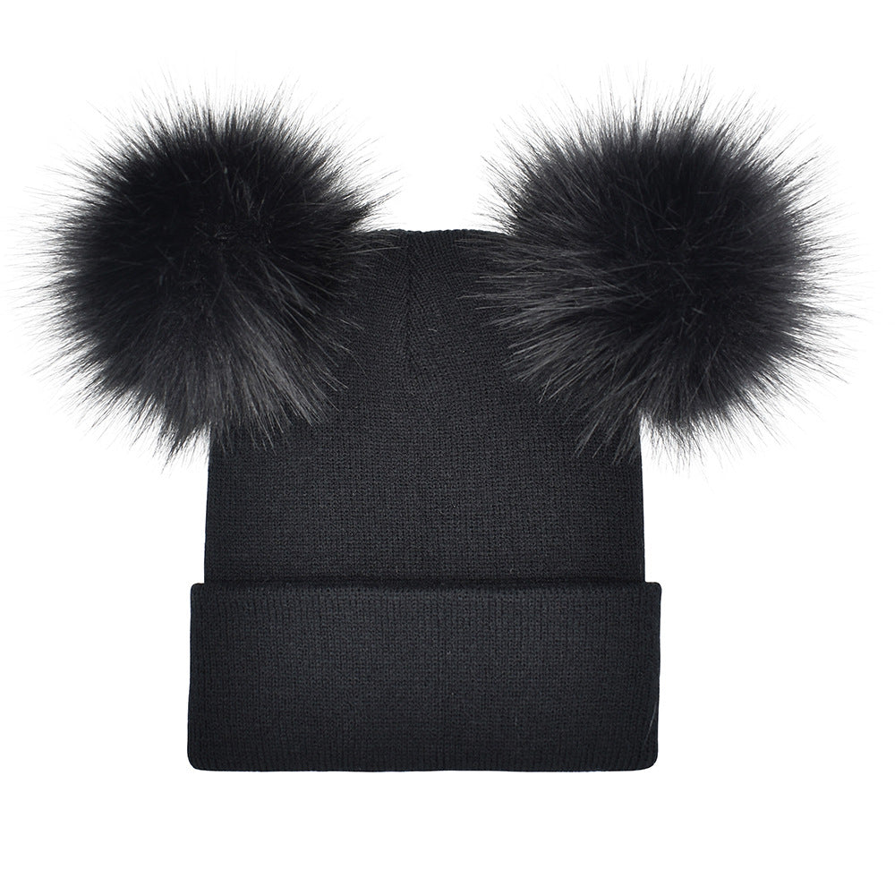 Fashion Women's Double   Woolen Hat