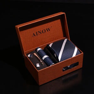 Business Wedding Gift Box 6-piece Men's Tie Set