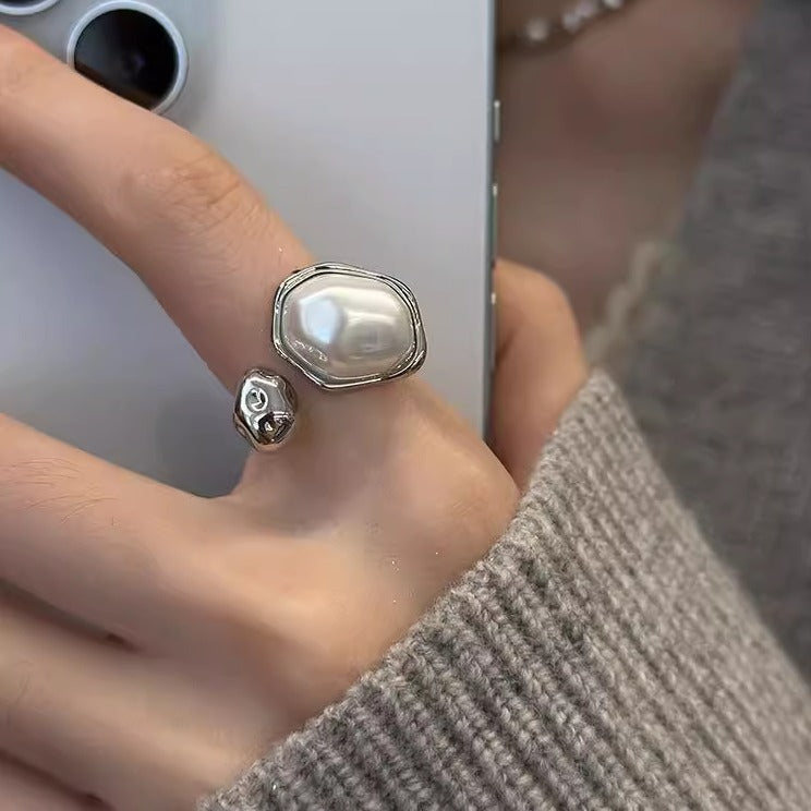 Special-interest Design Light Luxury High-grade Sense Switchable Index Finger Ring