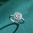 S925 Silver Artificial Diamond Ring For Women