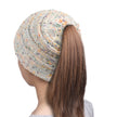 Europe And The United States New Knitted Ponytail Hat Wool Hood Outdoor Warmth