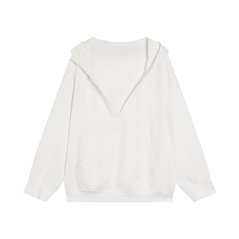 Gray Hooded Sweater Set Women's Skirt Two-piece Set