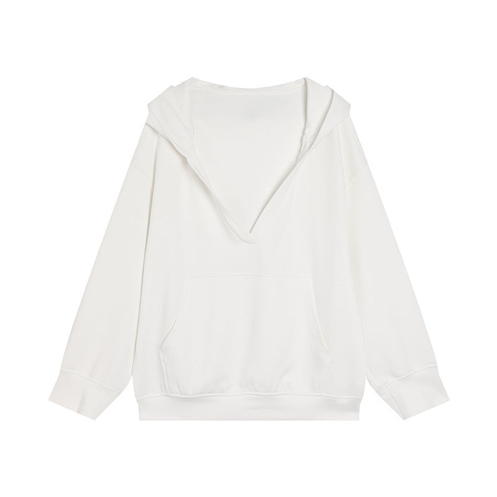 Gray Hooded Sweater Set Women's Skirt Two-piece Set