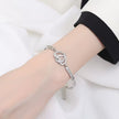 Micro-inlaid Heart-to-heart Print Bracelet Wrist Ring Women