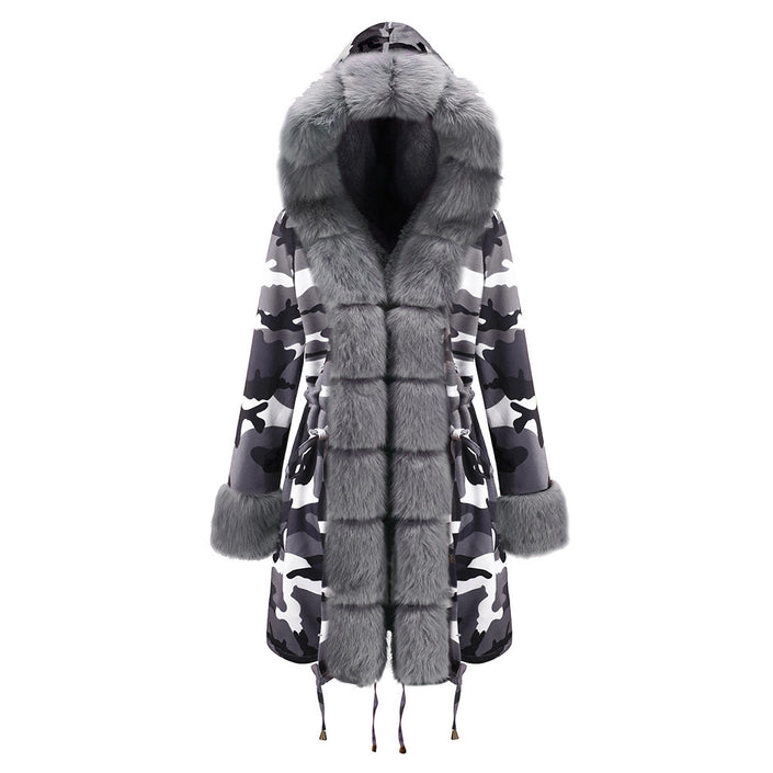 Plus Velvet Warmth And Thick Mid-length Cotton Coat