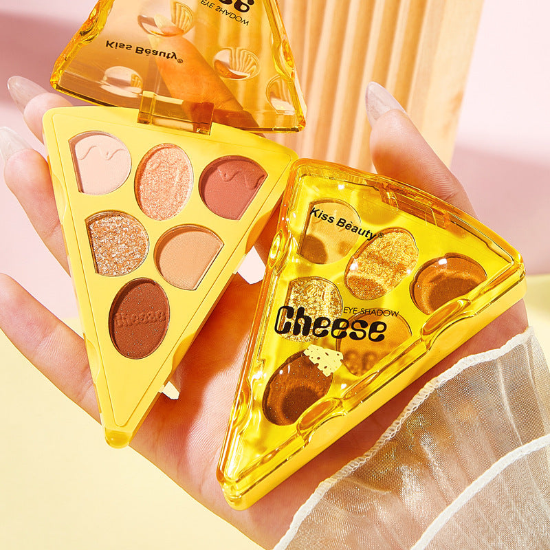 Cheese And Cheese Six Color Eyeshadow Palette Long Lasting Pearlescent