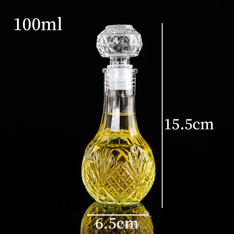 Creative Transparent Glass Wine Bottle