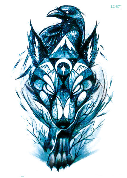 Original Personality Wolf Tattoo Sticker Animal