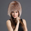 Fox Fur Woven Hat Fox Fur Straw Hat Fox Hat Fashion