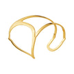 18K Gold Plating Brass Geometric Hollow Line Palm Bracelet