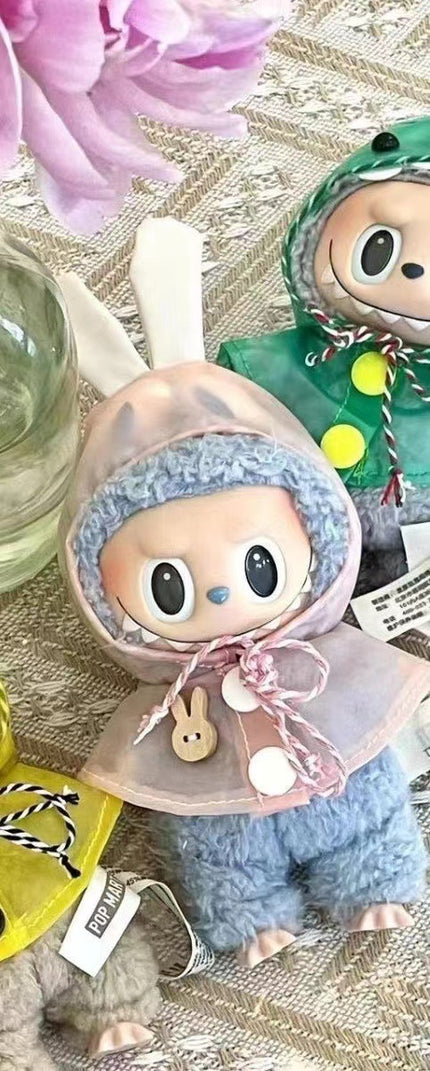 Suitable For 17CM Doll Clothes Vinyl Doll Raincoat