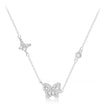 S925 Sterling Silver Butterfly Necklace For Women