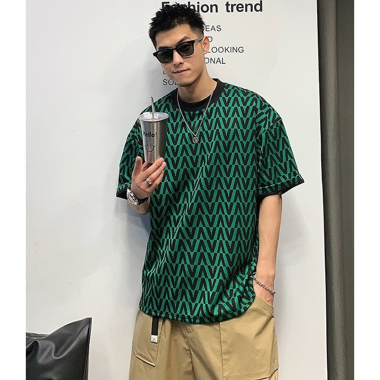 Men's American-style Short-sleeved T-shirt High Street