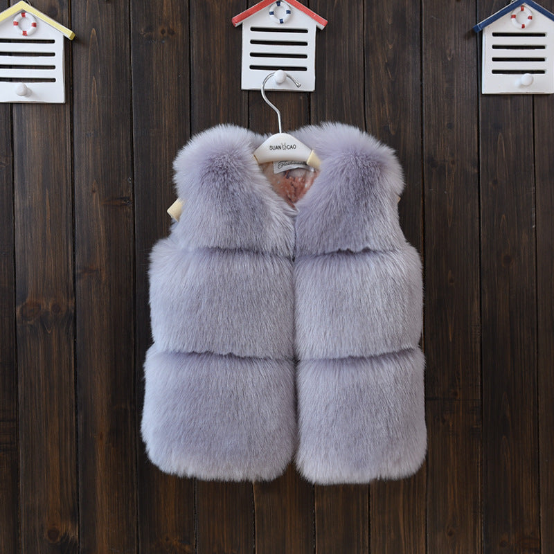 Fur Vest Short Thickened Cotton-padded Coat