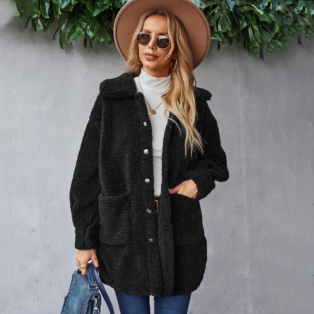 Women's Mid-length Coat Warm Fur Coat