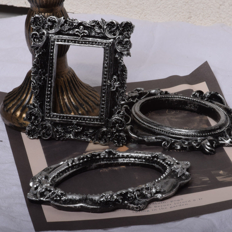 Retro Oil Painting Outer Frame Framed Mini Photo Frame