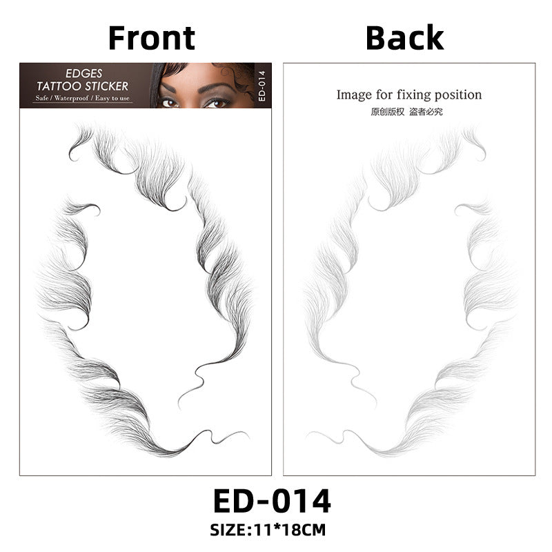 Hair Tattoo Stickers Creating The Seriously Real Baby Hairs Temporary Hairline Sticker Curly Template Hair Edge Tattoo Sticker
