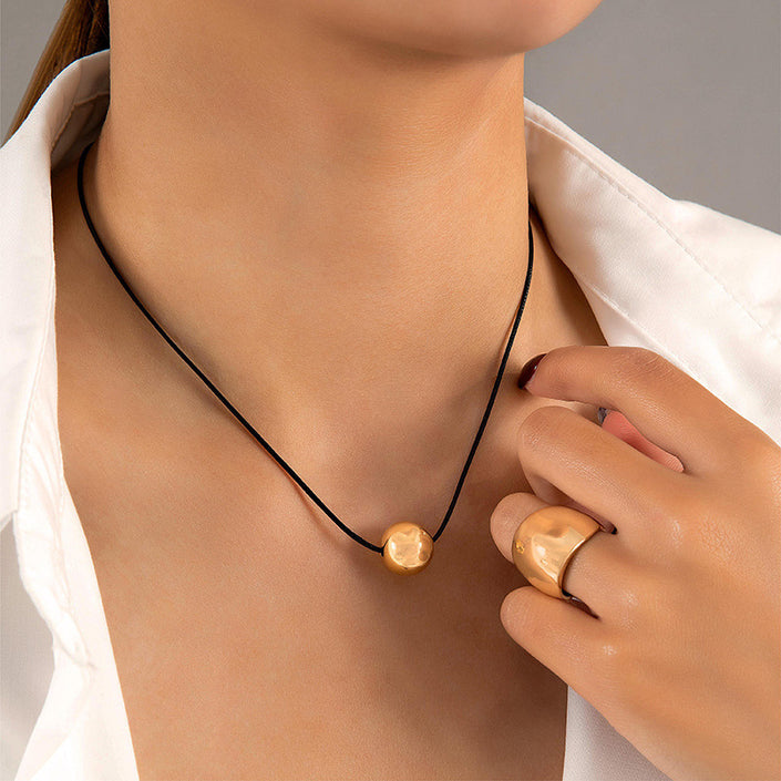 Design Hug Ring Bow Open-ended Bracelet