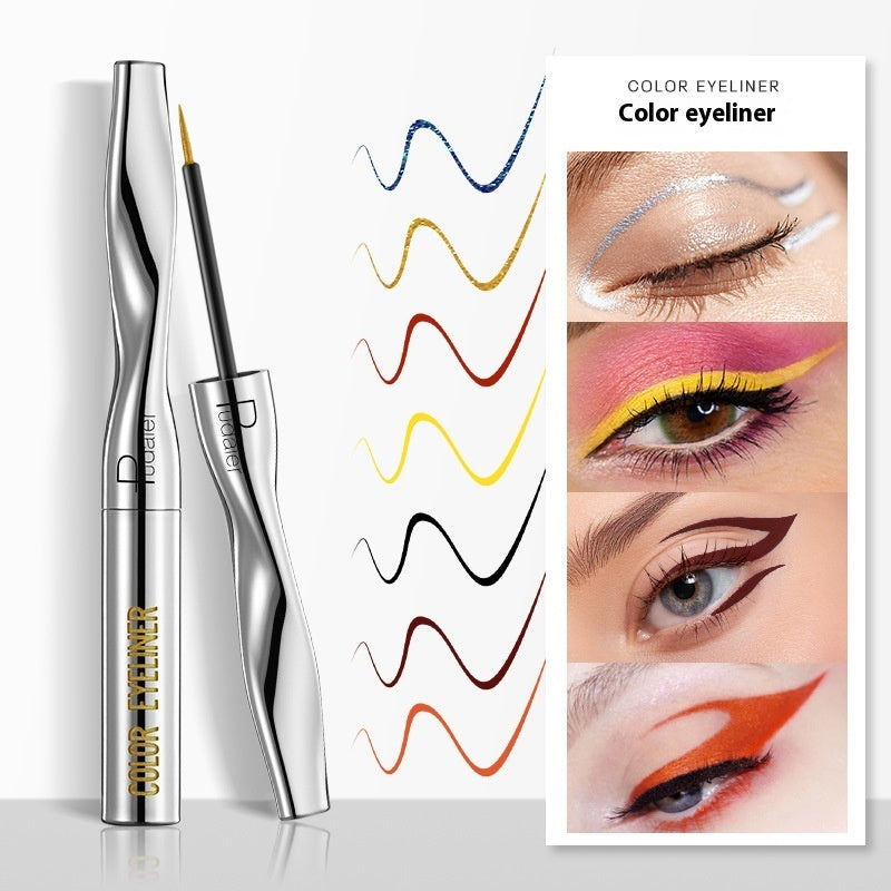 Color Eyeliner Makeup Waterproof Quick-drying Very Fine 24 Colors