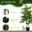 Artificial Evergreen Tree Fake Decorative Plant In Nursery Pot For Indoor Decor, 120cm