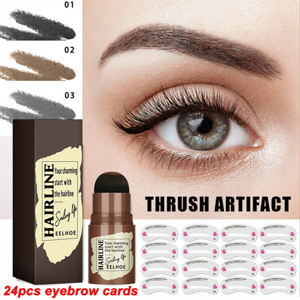 Eyebrow Stamp Stencil Kit, 24 Pc Eyebrow Shaping Stencils