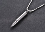 Ornament Diamond Bullet Pendant Stainless Steel Perfume Bottle Can Be Unscrewed