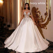 Wedding Dress Trailing High Waist Retro Lace Dress