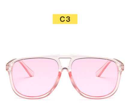 New Double Beam Big Frame Sunglasses For Men