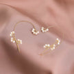 Exquisite Imitation Pearl Flower Winding Non-pierced Ear Bone Clip