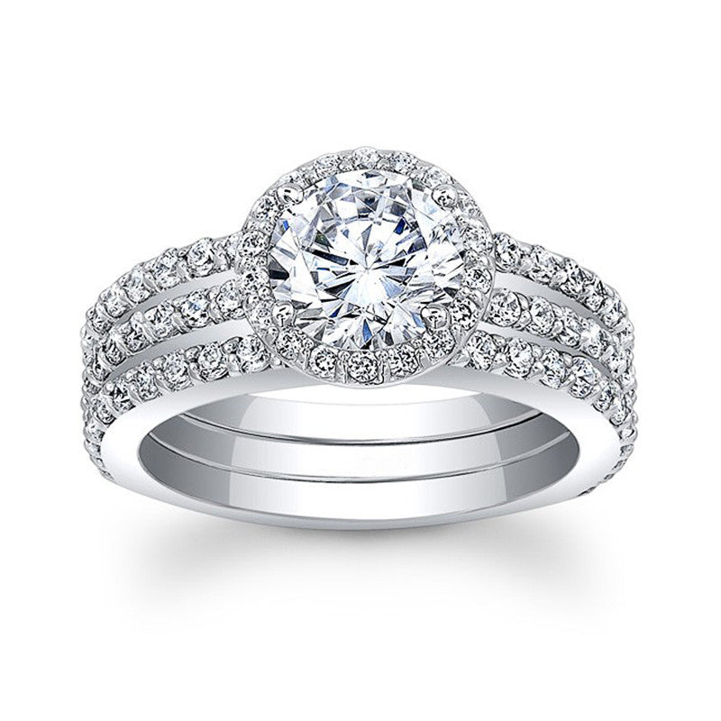 Women's Fashion Simple Geometric Zircon Ring
