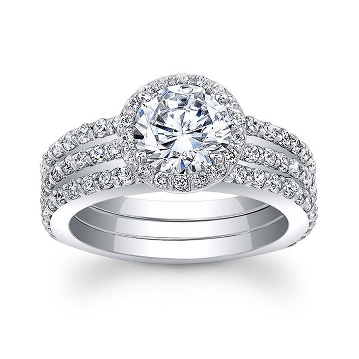 Women's Fashion Simple Geometric Zircon Ring