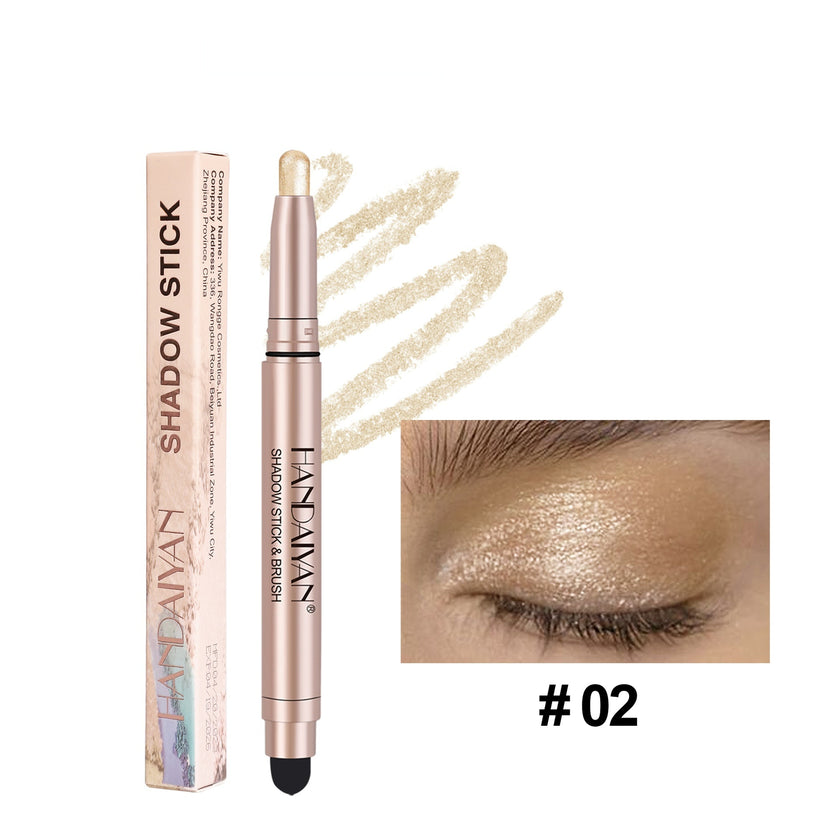 Crouching Silkworm Women's High-gloss Pearlescent Eye Shadow Stick
