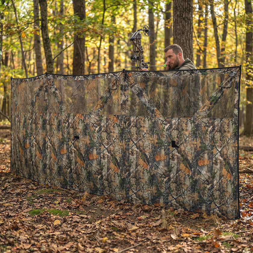 Camping Hunting Blind, 3-Panel Blind See Through for Hunting Camping 176