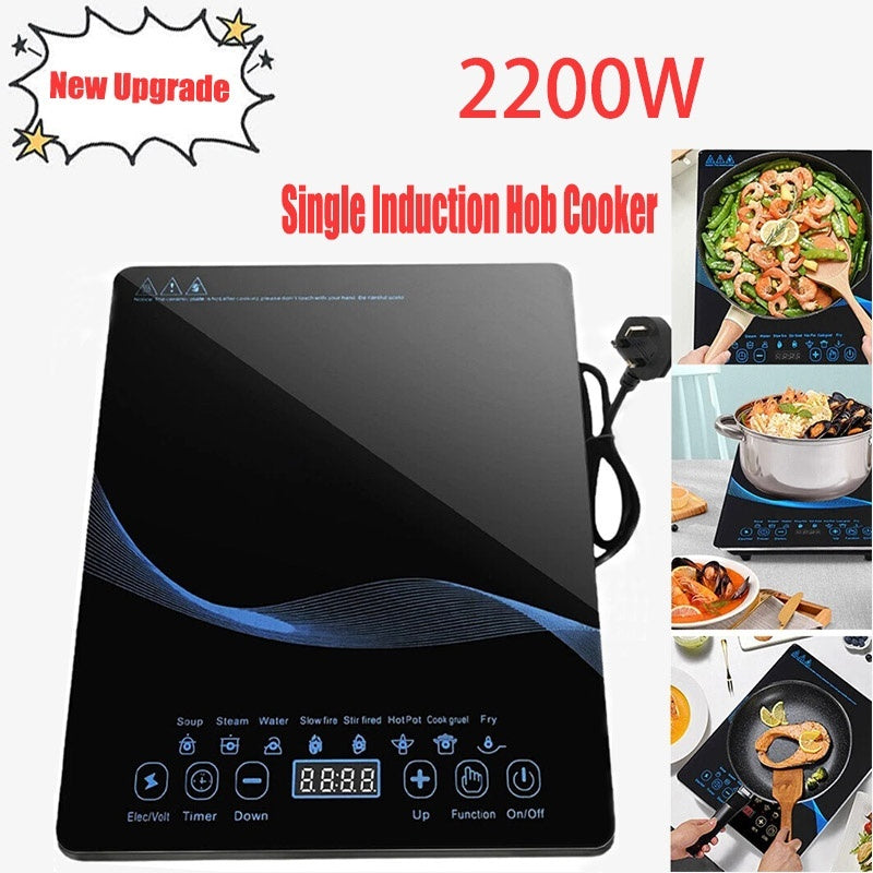Compact Induction Cooker With High Power Output Timer  Safety Lock Included