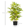 Artificial Plants Bamboo Tree In Pot Desk Fake Plants For Home Indoor Decor, 15x15x60cm, Green