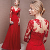 Long Sleeve Off-shoulder Bridal Wedding Dress Long